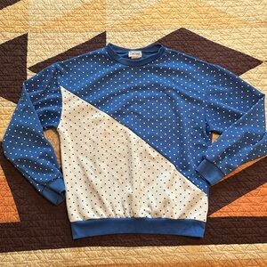 Stylish Blue and White Women's Sweater